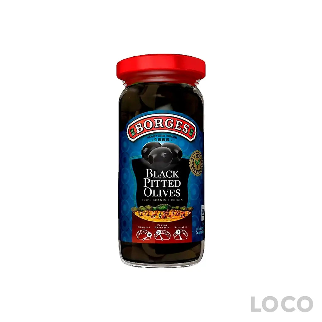 Borges Olives 12X340g-350g - Pitted Black 340g - Cooking