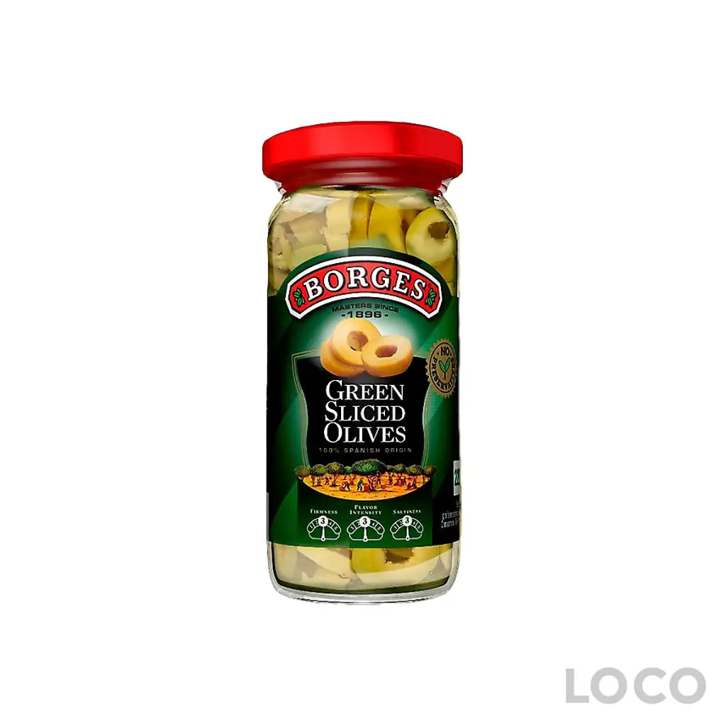 Borges Olives 12X340g-350g - Sliced Green 340g - Cooking