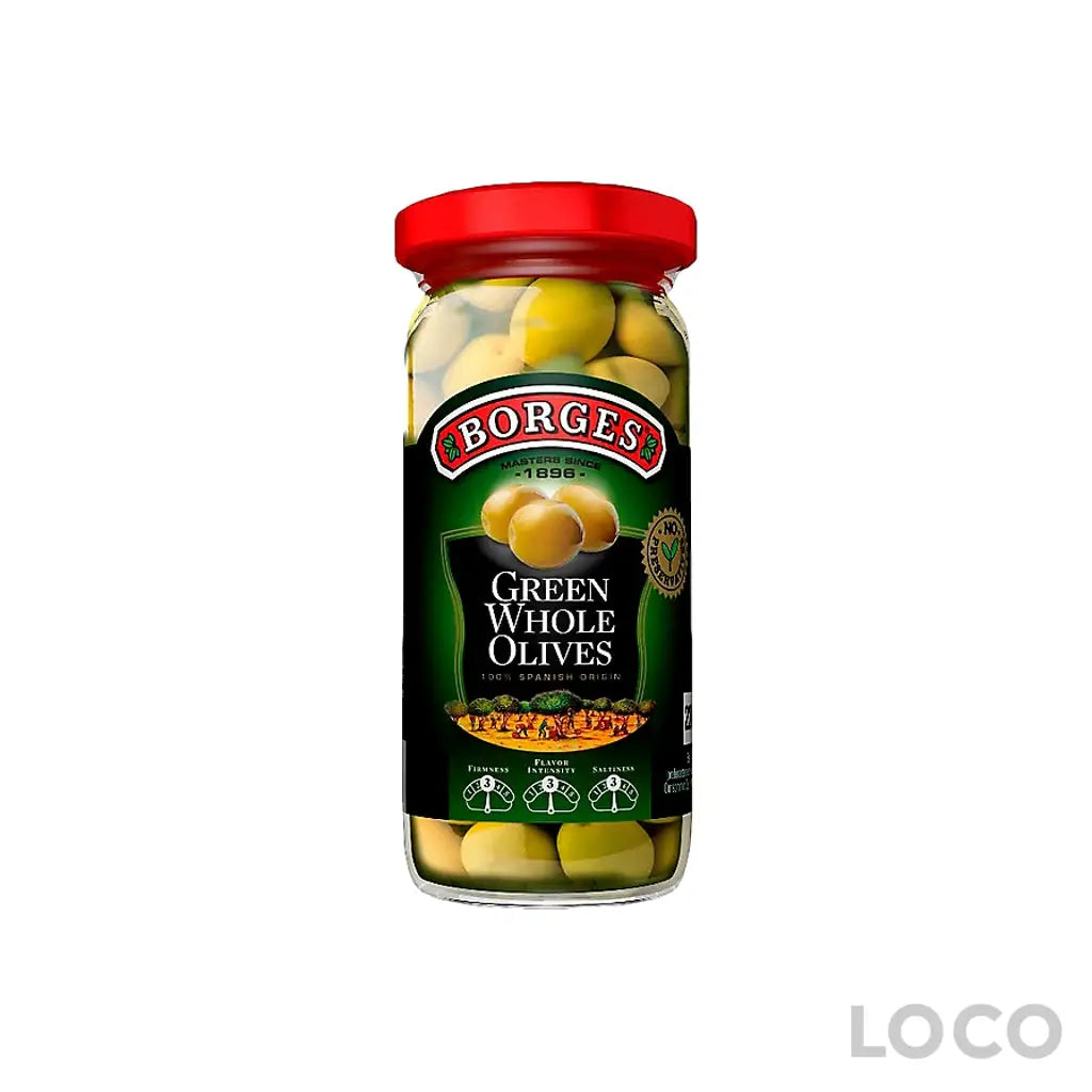 Borges Olives 12X340g-350g - Whole Green 350g - Cooking Aids