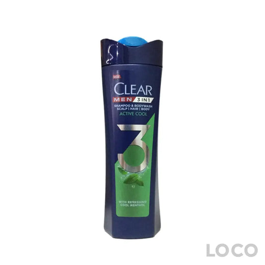 Clear Men Shampoo Active Cool 3In1 12X333ml - Hair Care