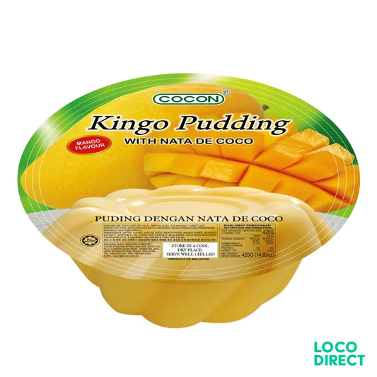 Cocon Kingo Pudding With Nata Decoco Mango 12X(420gx2) -