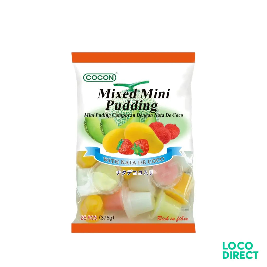 Cocon Mini Nata Decoco Pudding Mixed 24X(15gx25) - Snacks