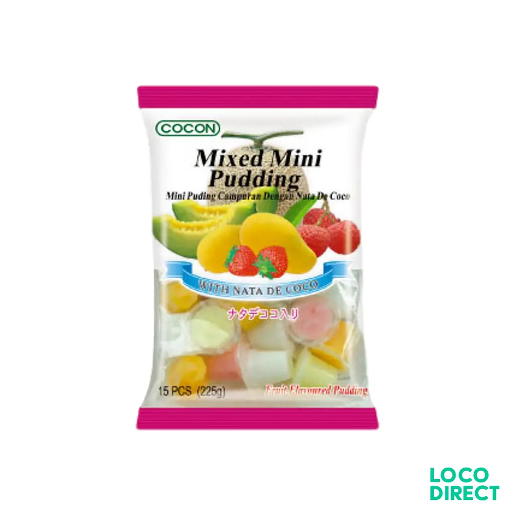 Cocon Mini Nata Decoco Pudding Mixed 32X(15gx15) - Snacks