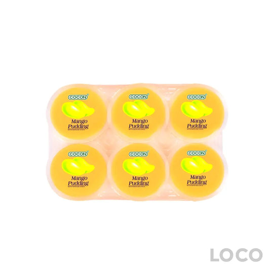 Cocon Pudding With Nata Decoco 16X(80gx6) - Mango - Snacks