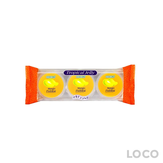 Cocon Pudding With Nata Decoco 32X(80gx3) - Mango - Snacks